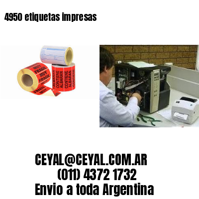 4950 etiquetas impresas