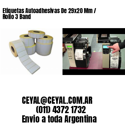Etiquetas Autoadhesivas De 29×20 Mm / Rollo 3 Band