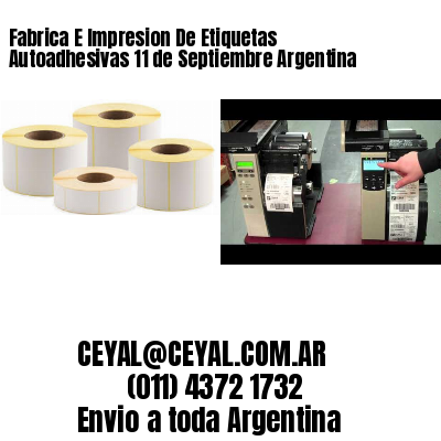 Fabrica E Impresion De Etiquetas Autoadhesivas 11 de Septiembre Argentina
