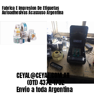 Fabrica E Impresion De Etiquetas Autoadhesivas Acassuso Argentina