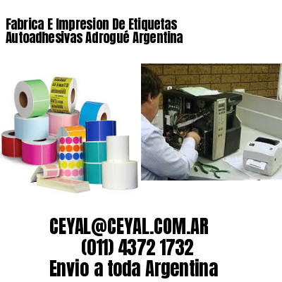 Fabrica E Impresion De Etiquetas Autoadhesivas Adrogué Argentina