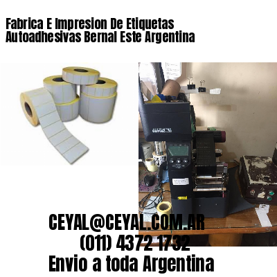 Fabrica E Impresion De Etiquetas Autoadhesivas Bernal Este Argentina