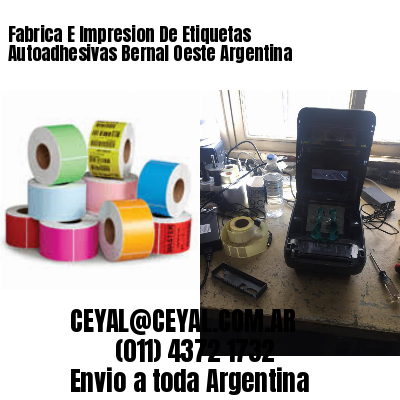 Fabrica E Impresion De Etiquetas Autoadhesivas Bernal Oeste Argentina
