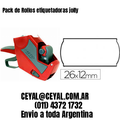Pack de Rollos etiquetadoras jolly