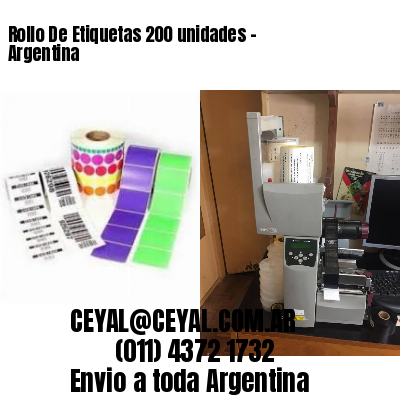 Rollo De Etiquetas 200 unidades – Argentina