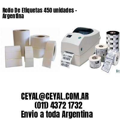 Rollo De Etiquetas 450 unidades – Argentina