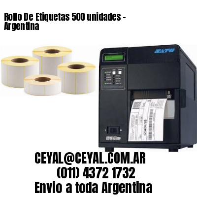 Rollo De Etiquetas 500 unidades – Argentina