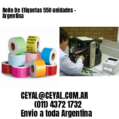 Rollo De Etiquetas 550 unidades – Argentina