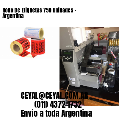 Rollo De Etiquetas 750 unidades – Argentina