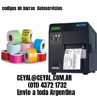 codigos de barras 	Autoservicios