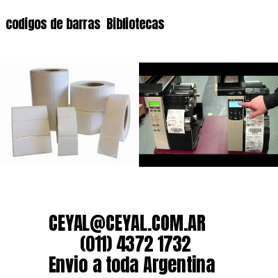 codigos de barras 	Bibliotecas