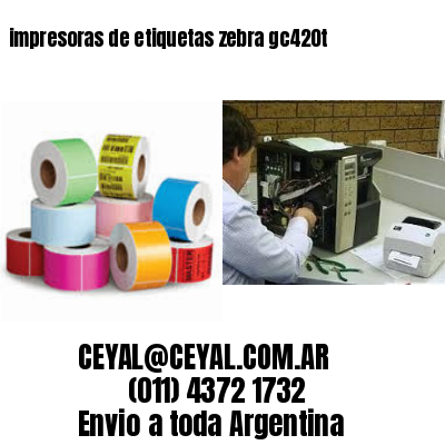 impresoras de etiquetas zebra gc420t