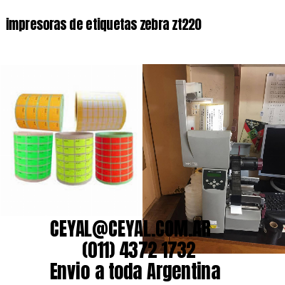 impresoras de etiquetas zebra zt220