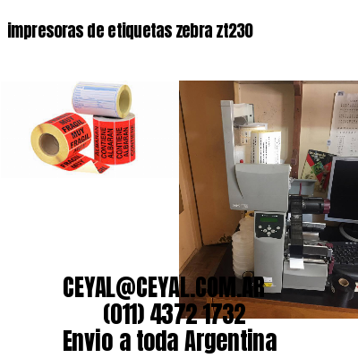 impresoras de etiquetas zebra zt230