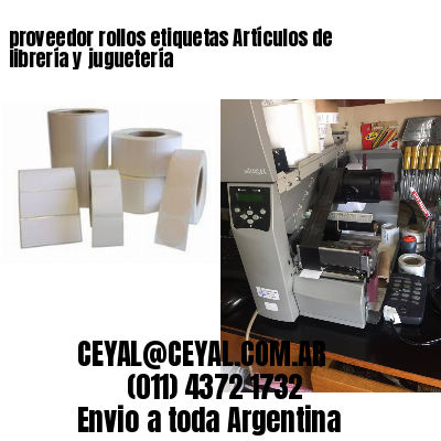 proveedor rollos etiquetas Artículos de librería y juguetería