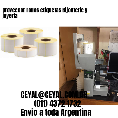 proveedor rollos etiquetas Bijouterie y joyeria