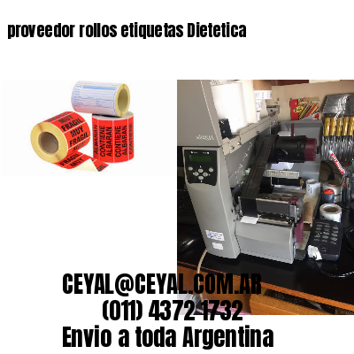 proveedor rollos etiquetas Dietetica