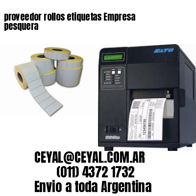 proveedor rollos etiquetas Empresa pesquera