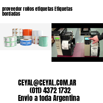 proveedor rollos etiquetas Etiquetas bordadas