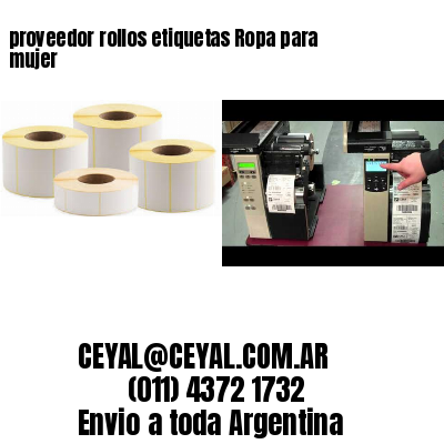 proveedor rollos etiquetas Ropa para mujer