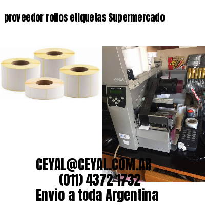 proveedor rollos etiquetas Supermercado