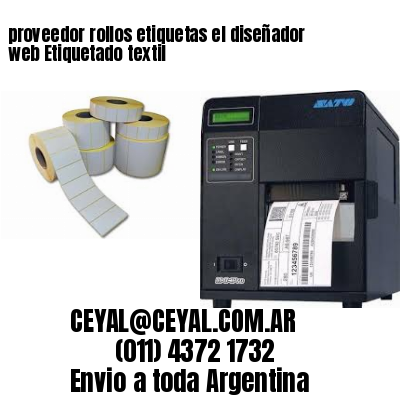 proveedor rollos etiquetas el diseñador web Etiquetado textil