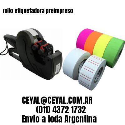 rollo etiquetadora preimpreso