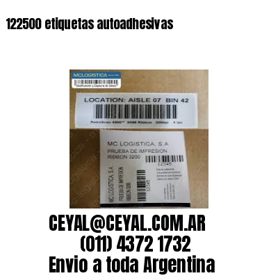 122500 etiquetas autoadhesivas