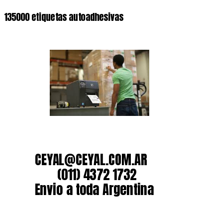 135000 etiquetas autoadhesivas