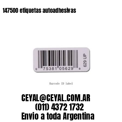 147500 etiquetas autoadhesivas