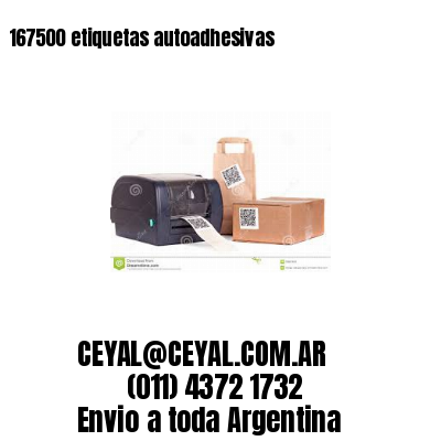 167500 etiquetas autoadhesivas