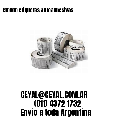 190000 etiquetas autoadhesivas