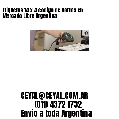 Etiquetas 14 x 4 codigo de barras en Mercado Libre Argentina
