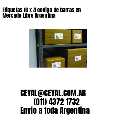 Etiquetas 16 x 4 codigo de barras en Mercado Libre Argentina