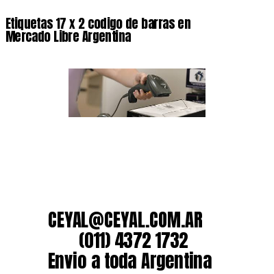 Etiquetas 17 x 2 codigo de barras en Mercado Libre Argentina