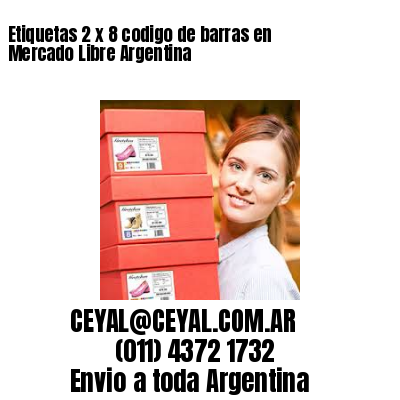 Etiquetas 2 x 8 codigo de barras en Mercado Libre Argentina