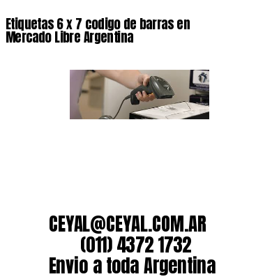 Etiquetas 6 x 7 codigo de barras en Mercado Libre Argentina