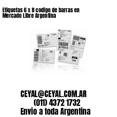 Etiquetas 6 x 8 codigo de barras en Mercado Libre Argentina