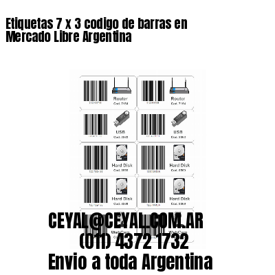 Etiquetas 7 x 3 codigo de barras en Mercado Libre Argentina