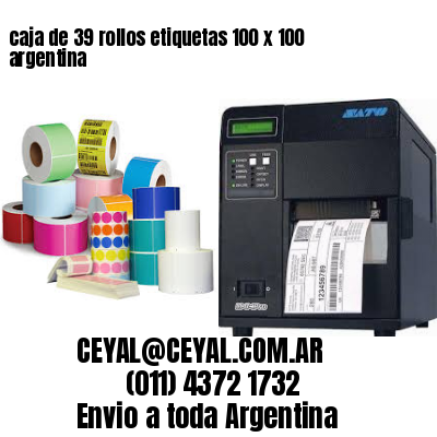 caja de 39 rollos etiquetas 100 x 100 argentina