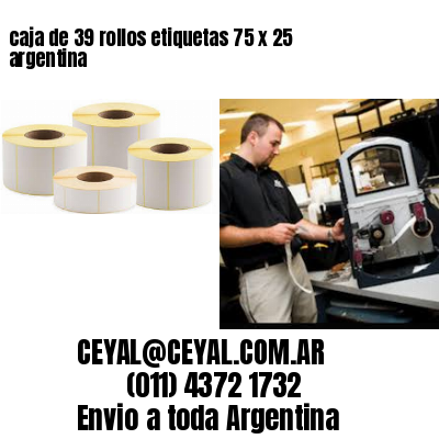 caja de 39 rollos etiquetas 75 x 25 argentina