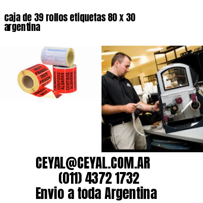 caja de 39 rollos etiquetas 80 x 30 argentina