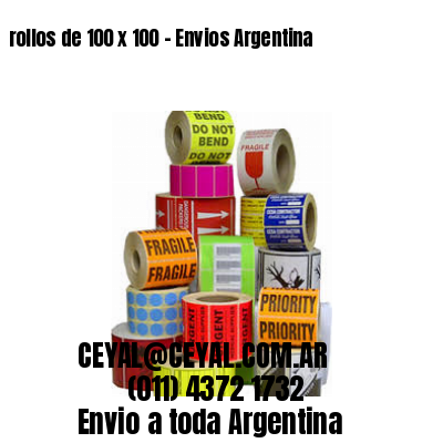 rollos de 100 x 100 - Envios Argentina