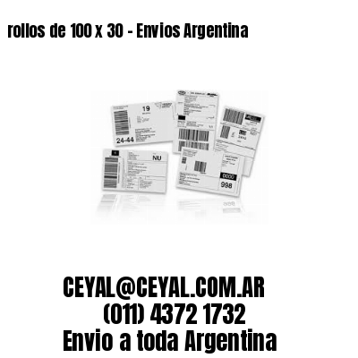 rollos de 100 x 30 – Envios Argentina