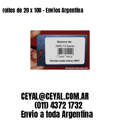 rollos de 20 x 100 – Envios Argentina