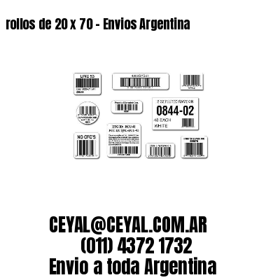 rollos de 20 x 70 – Envios Argentina