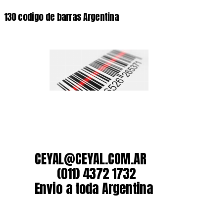 130 codigo de barras Argentina