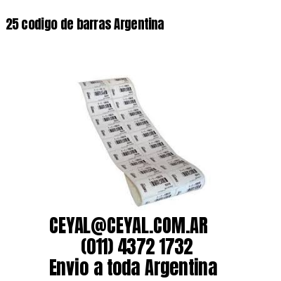 25 codigo de barras Argentina