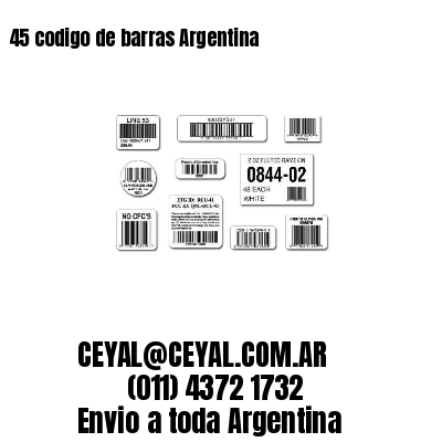 45 codigo de barras Argentina