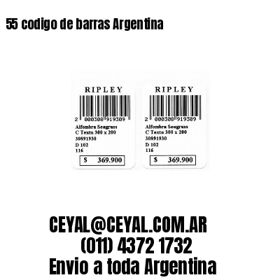 55 codigo de barras Argentina